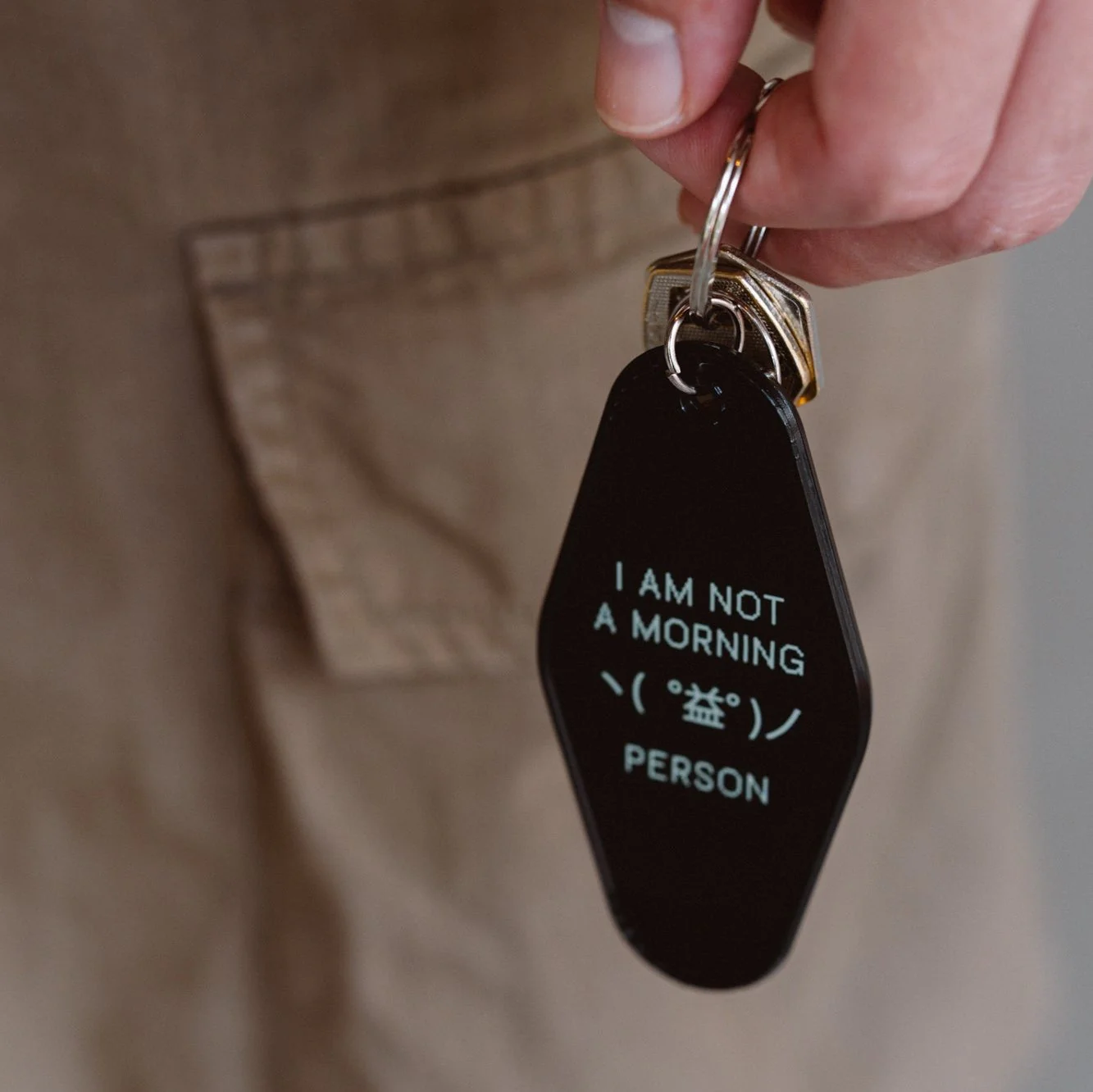 I am Not A MORNING Person Keyring - Image 2